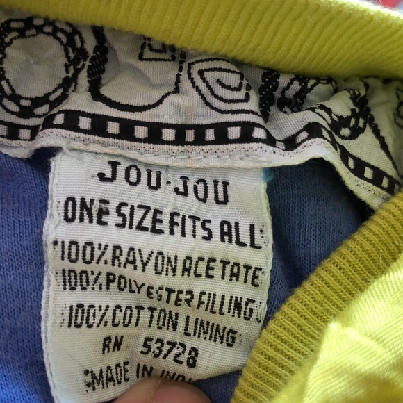 Joujou vintage 80s quilted beaded sweatshirt OS - Picture 4 of 4